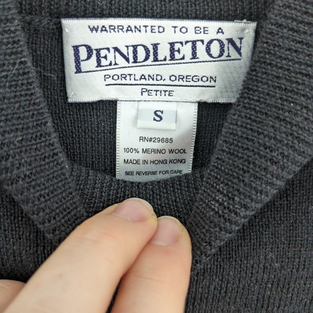 Pendleton Wool Mock Neck Sweater - image 3